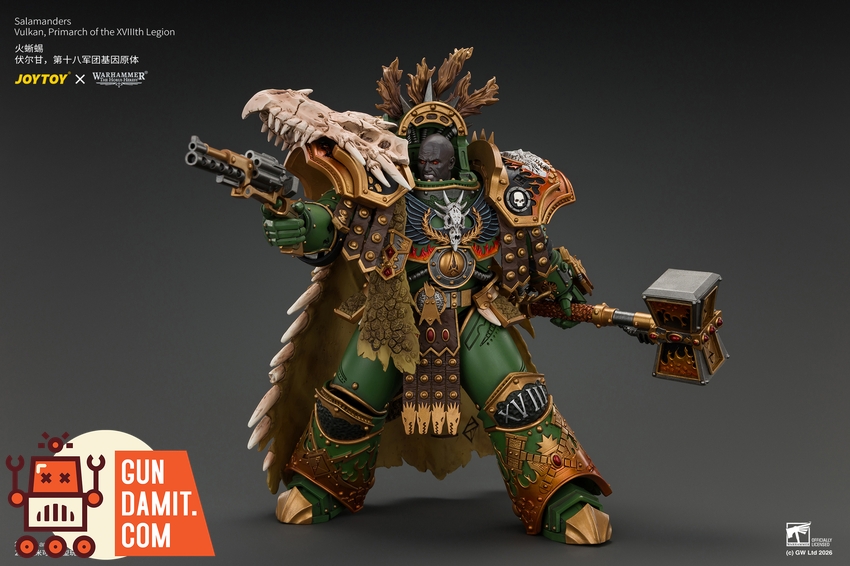 JoyToy JT05367 1/18 Warhammer The Horus Heresy Salamanders Vulkan Primarch of the XVlllth Legion - View 20 JoyToy JT05367 1/18 Warhammer The Horus Heresy Salamanders Vulkan Primarch of the XVlllth Legion - View 20