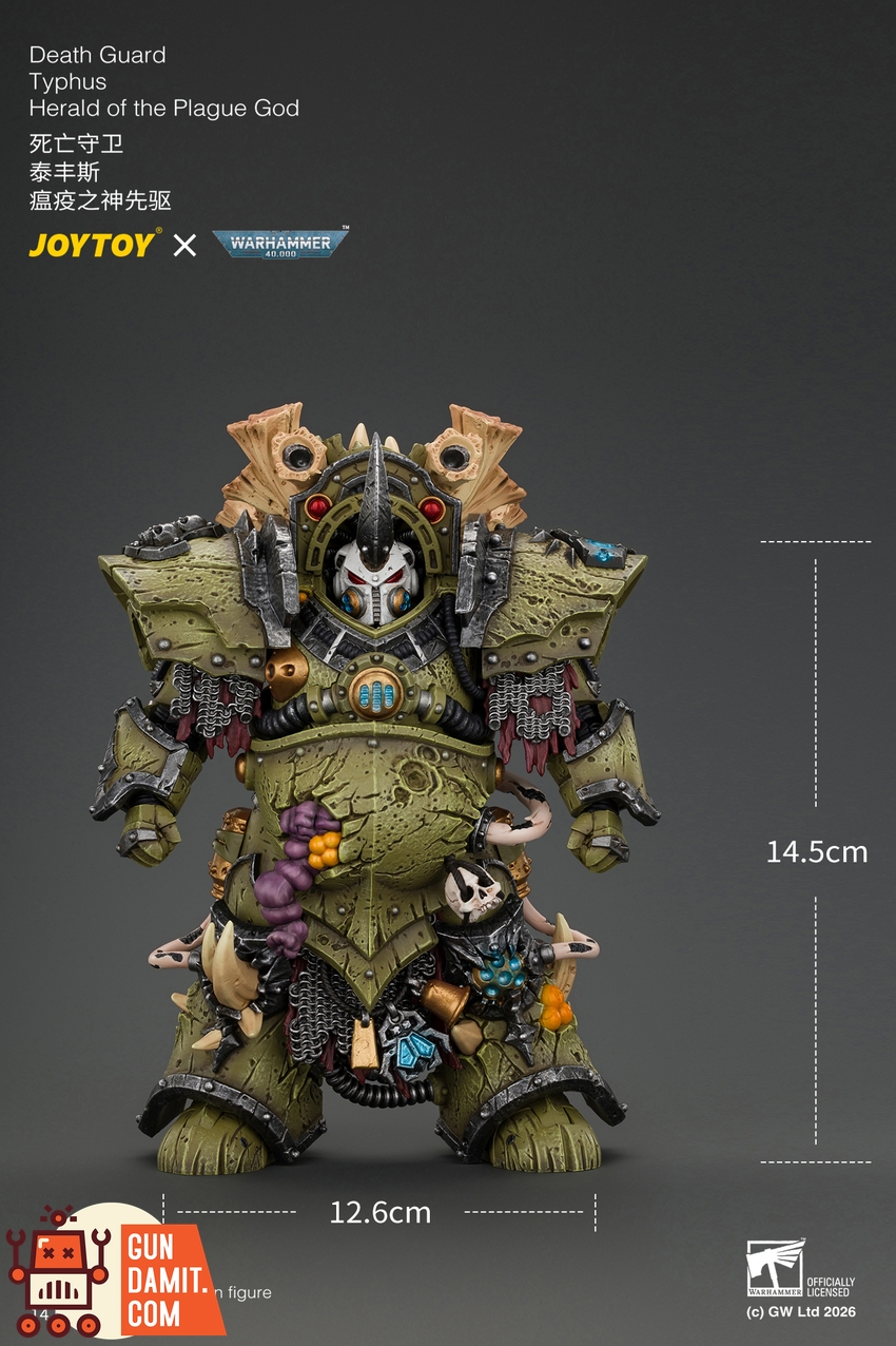 JoyToy JT05480 1/18 Warhammer 40K Death Guard Typhus Herald of the Plague God - View 19 JoyToy JT05480 1/18 Warhammer 40K Death Guard Typhus Herald of the Plague God - View 19
