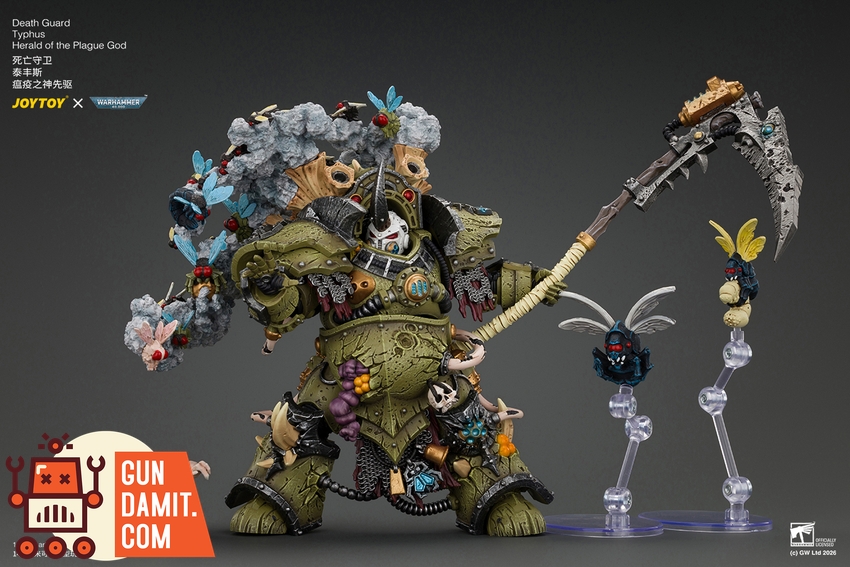 JoyToy JT05480 1/18 Warhammer 40K Death Guard Typhus Herald of the Plague God - View 6 JoyToy JT05480 1/18 Warhammer 40K Death Guard Typhus Herald of the Plague God - View 6