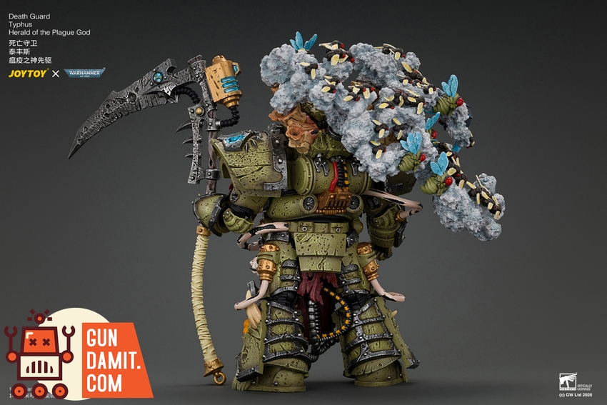 JoyToy JT05480 1/18 Warhammer 40K Death Guard Typhus Herald of the Plague God - View 3 JoyToy JT05480 1/18 Warhammer 40K Death Guard Typhus Herald of the Plague God - View 3