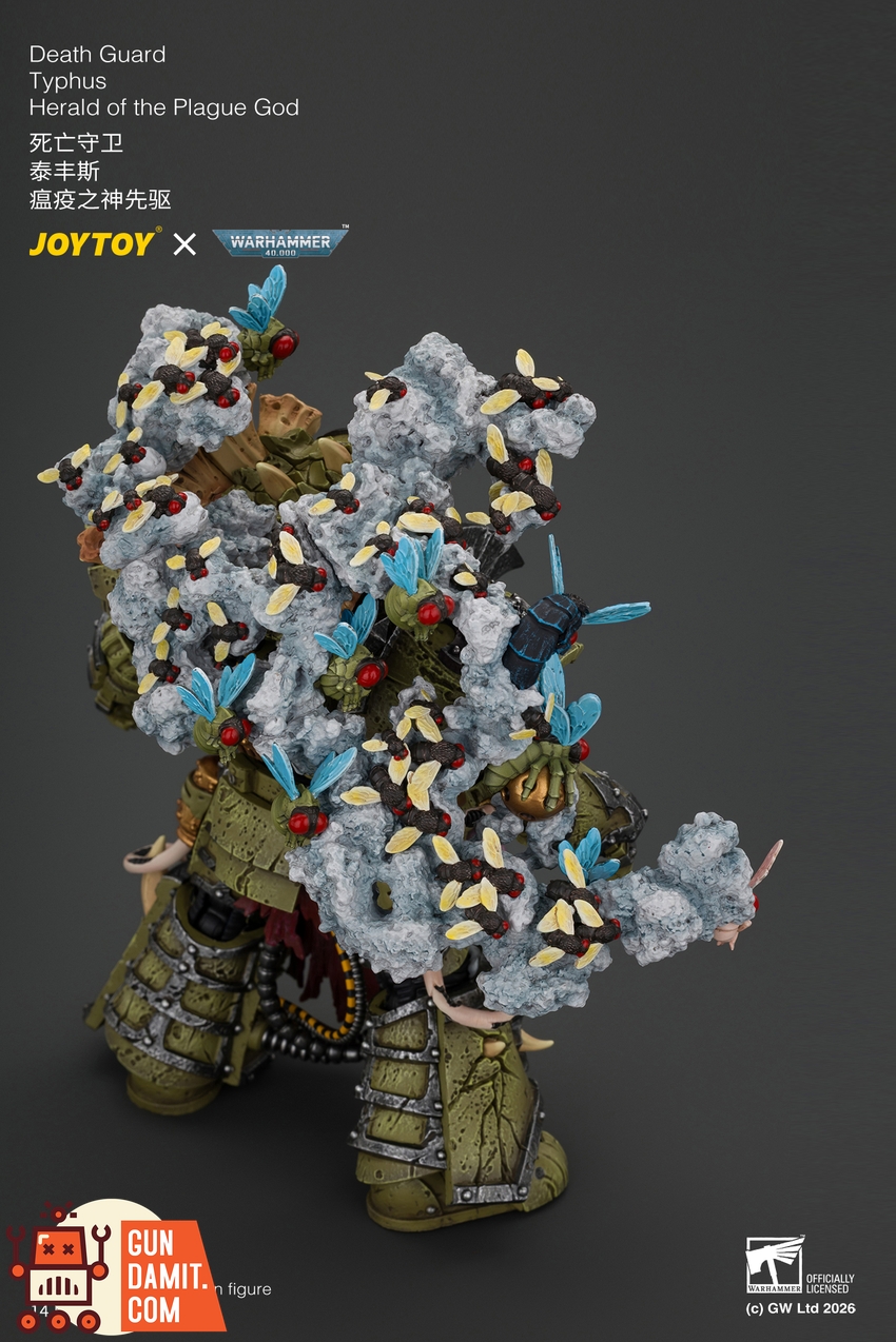 JoyToy JT05480 1/18 Warhammer 40K Death Guard Typhus Herald of the Plague God - View 8 JoyToy JT05480 1/18 Warhammer 40K Death Guard Typhus Herald of the Plague God - View 8