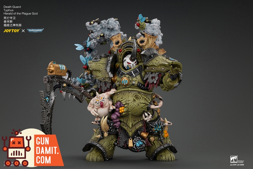 JoyToy JT05480 1/18 Warhammer 40K Death Guard Typhus Herald of the Plague God - View 18 JoyToy JT05480 1/18 Warhammer 40K Death Guard Typhus Herald of the Plague God - View 18