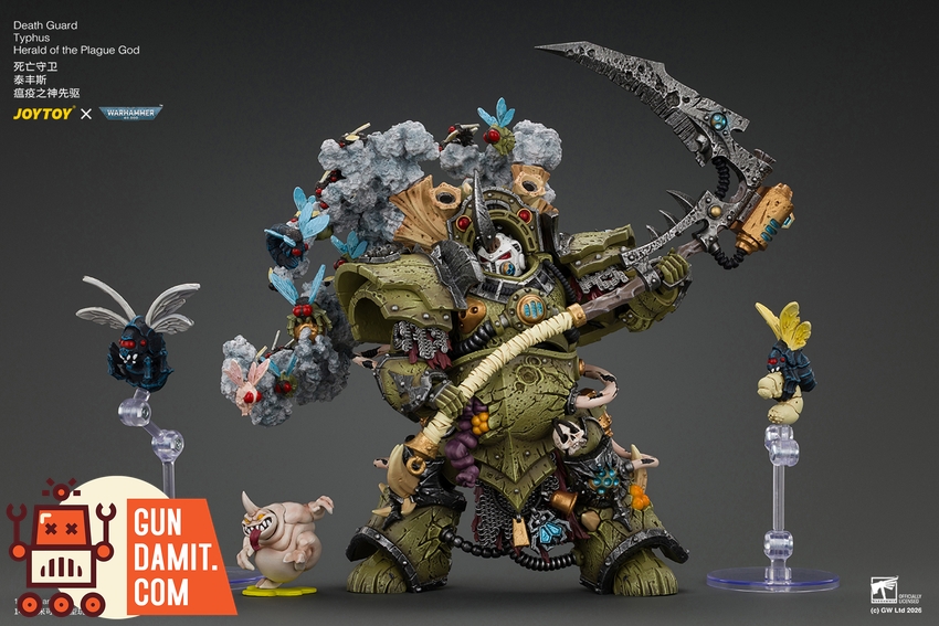 JoyToy JT05480 1/18 Warhammer 40K Death Guard Typhus Herald of the Plague God - View 5 JoyToy JT05480 1/18 Warhammer 40K Death Guard Typhus Herald of the Plague God - View 5