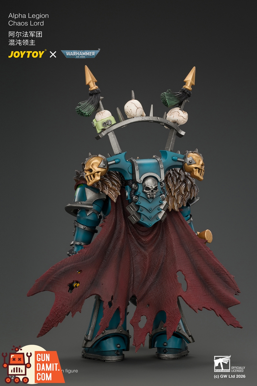 JoyToy JT05053 1/18 Warhammer 40K Alpha Legion Chaos Lord with Plasma Pistol and Accursed Weapon - View 5 JoyToy JT05053 1/18 Warhammer 40K Alpha Legion Chaos Lord with Plasma Pistol and Accursed Weapon - View 5