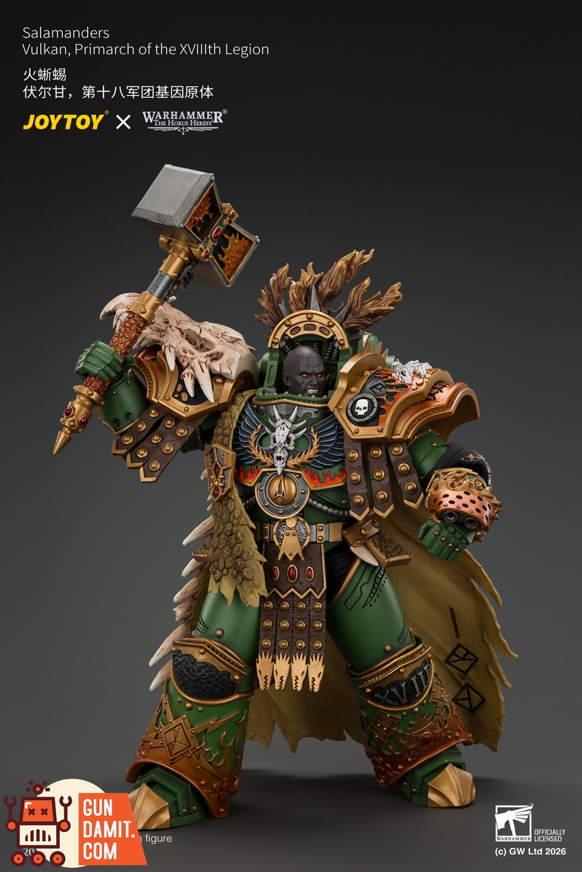 JoyToy JT05367 1/18 Warhammer The Horus Heresy Salamanders Vulkan Primarch of the XVlllth Legion - View 19 JoyToy JT05367 1/18 Warhammer The Horus Heresy Salamanders Vulkan Primarch of the XVlllth Legion - View 19