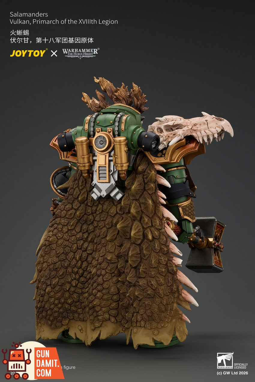 JoyToy JT05367 1/18 Warhammer The Horus Heresy Salamanders Vulkan Primarch of the XVlllth Legion - View 4 JoyToy JT05367 1/18 Warhammer The Horus Heresy Salamanders Vulkan Primarch of the XVlllth Legion - View 4
