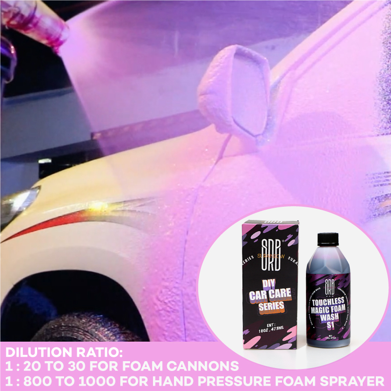 Touchless car wash shampoo