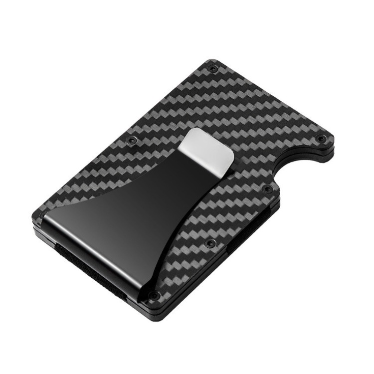 Carbon Fiber Minimalist Wallet Cardholders, Compact Wallet for business cards, credit cards, cash | RFID blocking, Anti-hack wallet