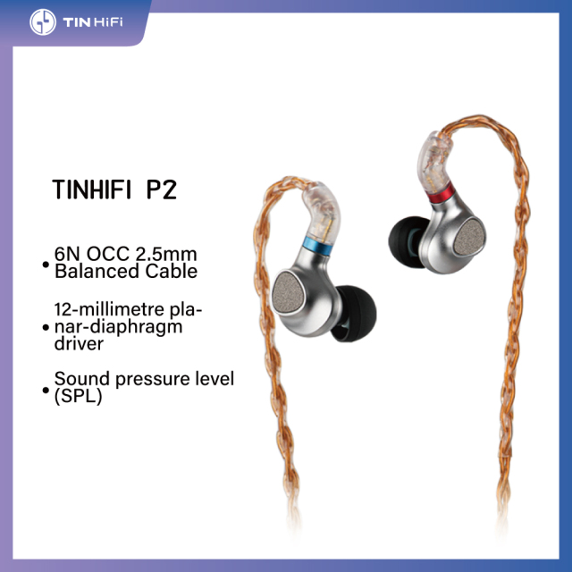 TINHIFI P2 2nd Generation Planar HiFi In-Ear Earphone   tin p2 tin p2+ tin audio