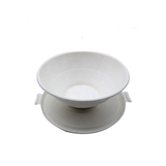 Disposable Eco Friendly Sugarcane Bagasse Pulp Box Bowl With Lid