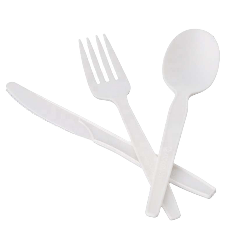 Biodegradable New CPLA 7 Inch Compostable Cutlery Set