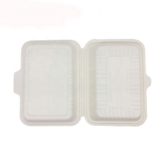 Biodegradable Sugarcane Clamshell Takeaway Food Container