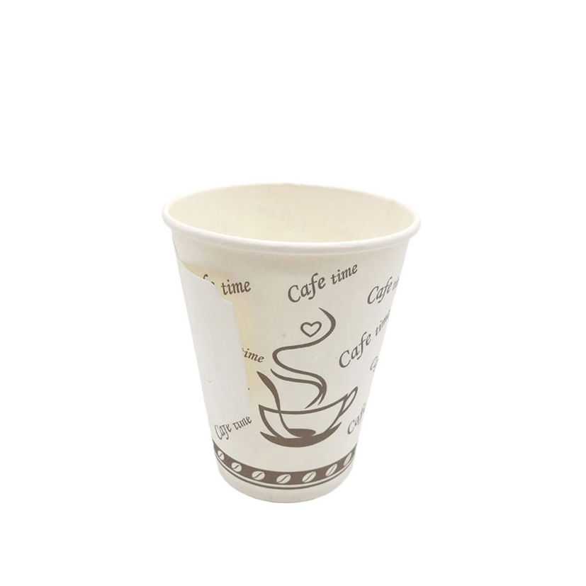 9OZ Customized Printed Disposable Handled Paper Coffee Cup