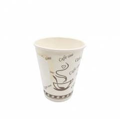 9OZ Customized Printed Disposable Handled Paper Coffee Cup