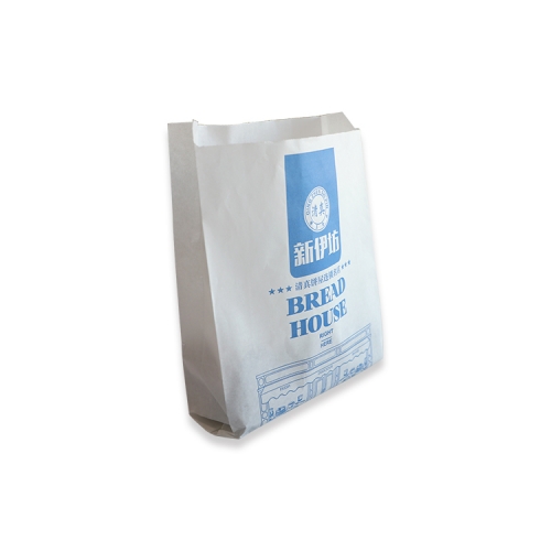 19*13.5*25mm White Kraft Paper Bread Bag