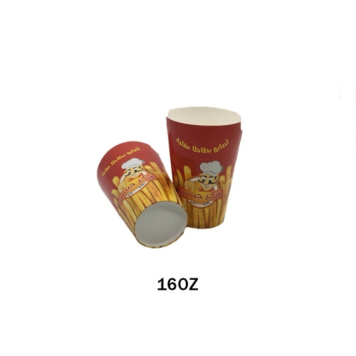 Iraq Popular New Design Disposable French Fry Paper Cup