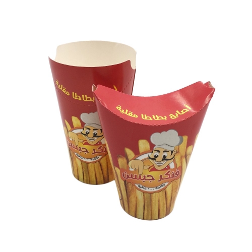 12OZ Popular French Fry Paper Cup For Iraq Market