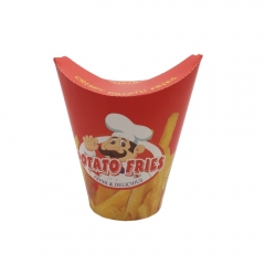 16OZ Single Wall Cartoon Printed French Fries Paper Cup