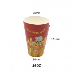 Iraq Popular New Design Disposable French Fry Paper Cup