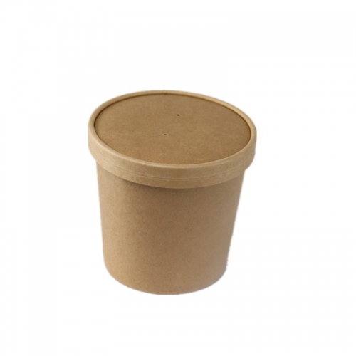 20oz kraft paper soup bowl and kraft paper cup