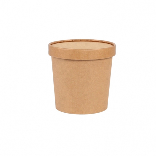 2017 hot new products 16oz kraft soup cup reputation supplier