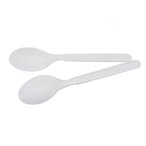 Compostable 6 Inch Biodegradable CPLA Spoon PLA Cutlery for Dessert