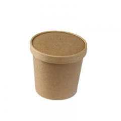 20oz kraft paper soup bowl and kraft paper cup