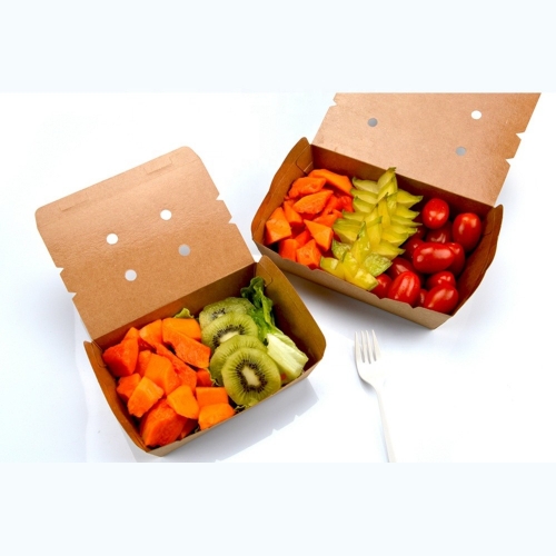 Wax Coated Take Away Container Paper Food Box