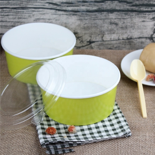 1300ML disposable White Salad Packaging Bowl With PET Lid