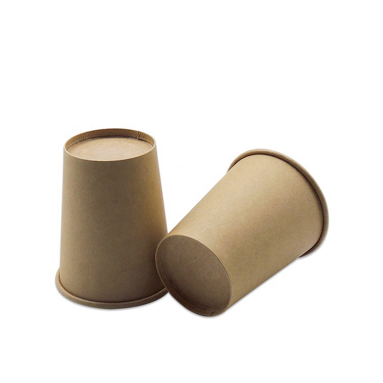 2020 Compostable Kraft Paper Cup For Hot Coffee
