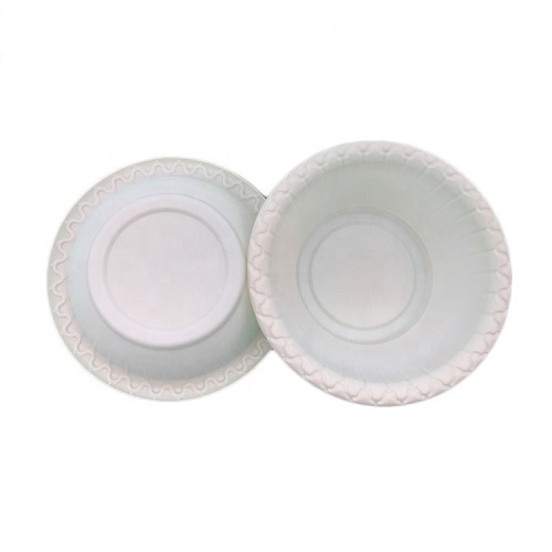 Biodegradable Tableware Set Ramen 400ml Cornstarch Bowl with Lid