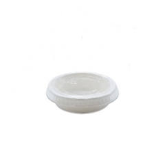 100% Compostable 1 OZ Bagasse Sugarcane Sauce Cup with PLA Lid