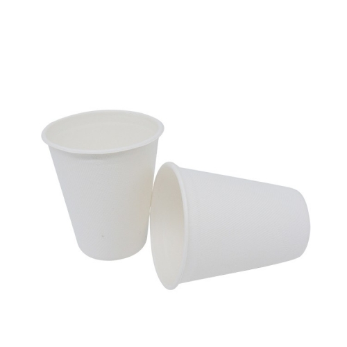 Disposable 9oz Biodegradable Sugarcane Pulp Coffee Cup