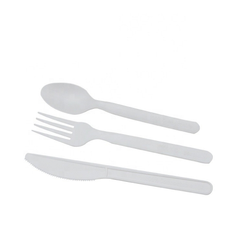 Eco Compostable Cutlery Set 100% Biodegradable Disposable Fork PLA