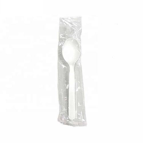 PLA Tableware Environmental Biodegradable Spoons with Individual Pack