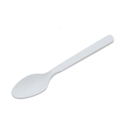 6 Inch 100% Compostable plant starch cpla disposable chinese soup spoon