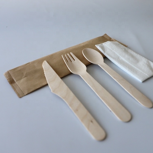 Wooden Disposable Fork Wood Fork and Spoon