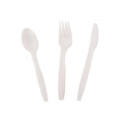 Disposable compostable biodegradable disposable fruit fork PLA cutlery set