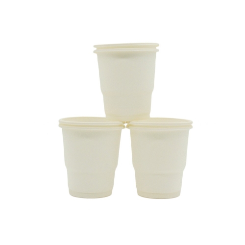 2021 hot sell 185 ml disposable cornstarch coffee cup for the coffee shop