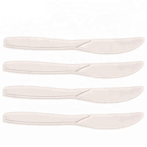 8 Inch Plastic Cornstarch Cutlery Biodegradable Knife For Cake