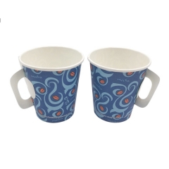 7oz Custom Design Paper Cup with Handle For Tea and Coffee