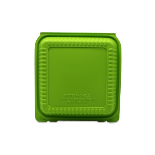 Green cornstarch lunch box compost cornstarch tableware cornstarch fast food box