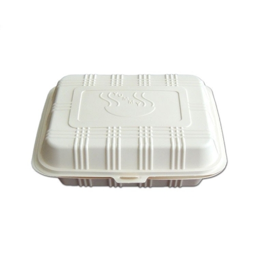 three-compartment food container disposable classic cornstarch food container