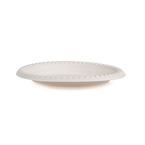 Disposable Biodegradable Cornstarch Tableware 9 inch Round Plate