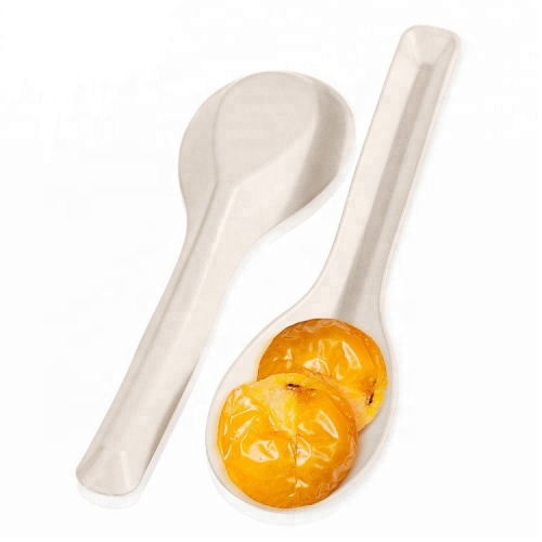 Eco-friendly Disposable 120mm Cornstarch Chinese Spoon