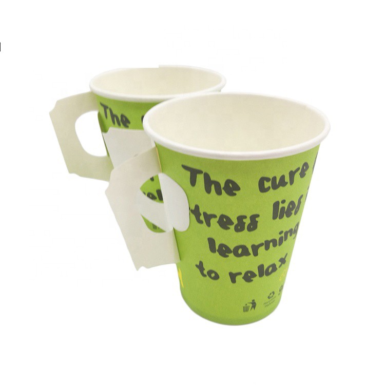 Saudi Arabic market Disposable Paper Tea Cup With Handle