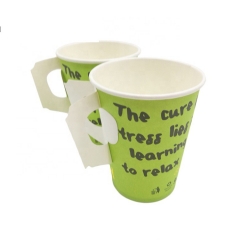 Saudi Arabic market Disposable Paper Tea Cup With Handle