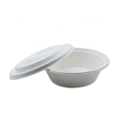 Wholesale price factory disposable custom logo custom printed biodegradable sugarcane bowl