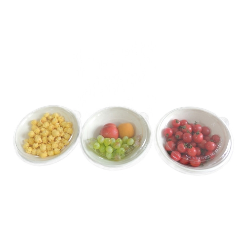 New material Disposable Tableware Takeaway Biodegradable Bowl White