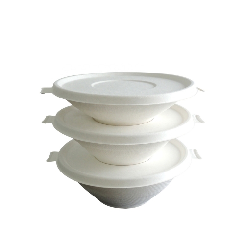 500ML Food Container Disposable Biodegradable Round Bagasse Bowl